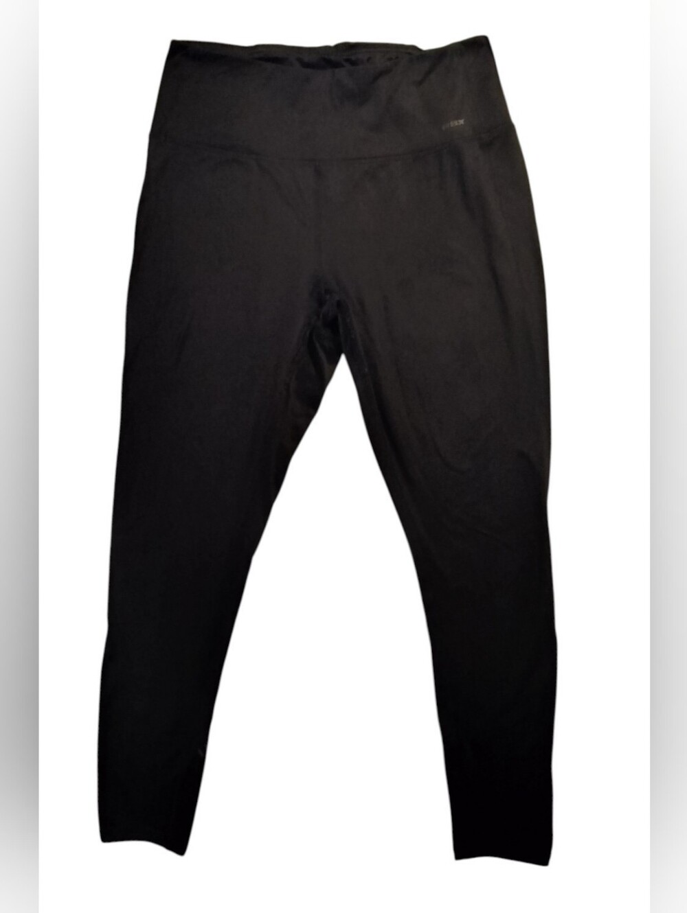 RBX Black Full-Length Athletic Leggings with Reflective Detail 30